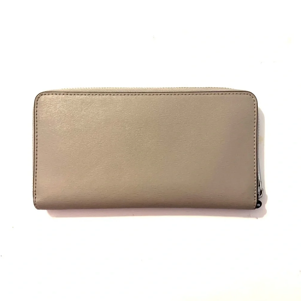 TORY BURCH Zip Continental  Wallet, gray